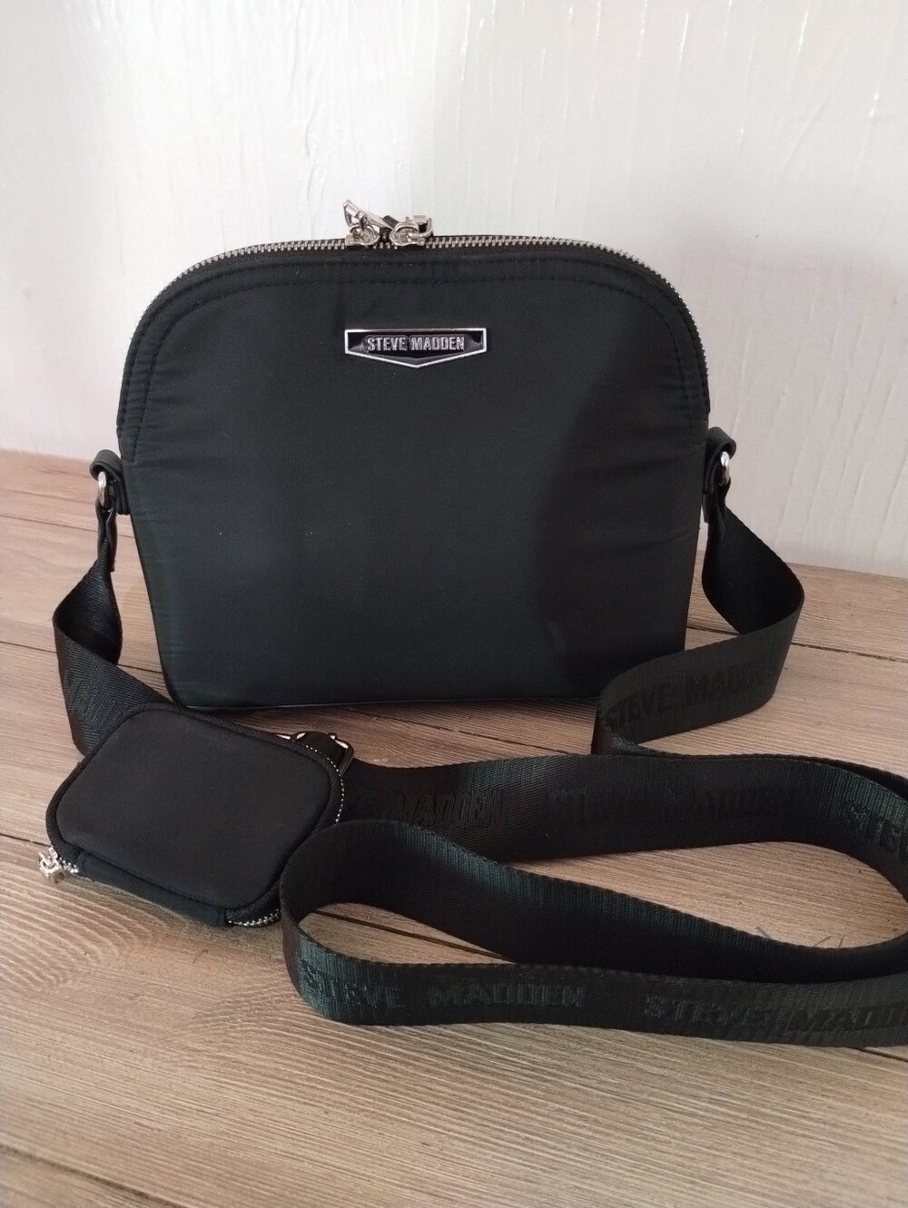 Steve Madden Bmaggie Nylon Crossbody with Detachable Pouch - Picture 3 of 10
